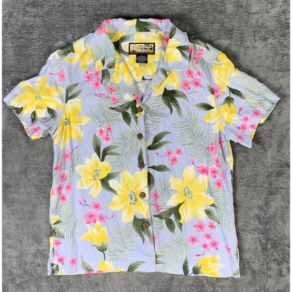 Havana Jack'S Cafe Tops - Havana Jacks Cafe Button Down Tropical Breeze Wear Women’s Small